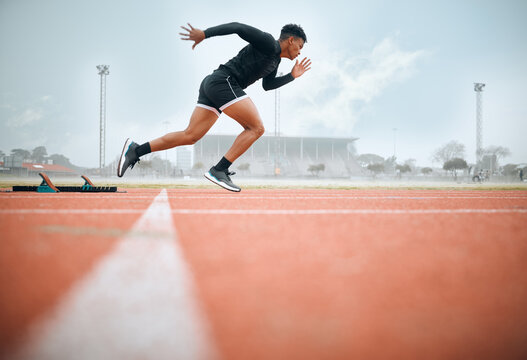 stadium of a track and field.