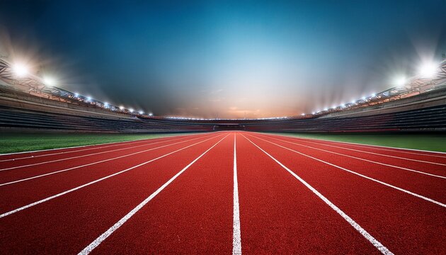 stadium of a track and field.